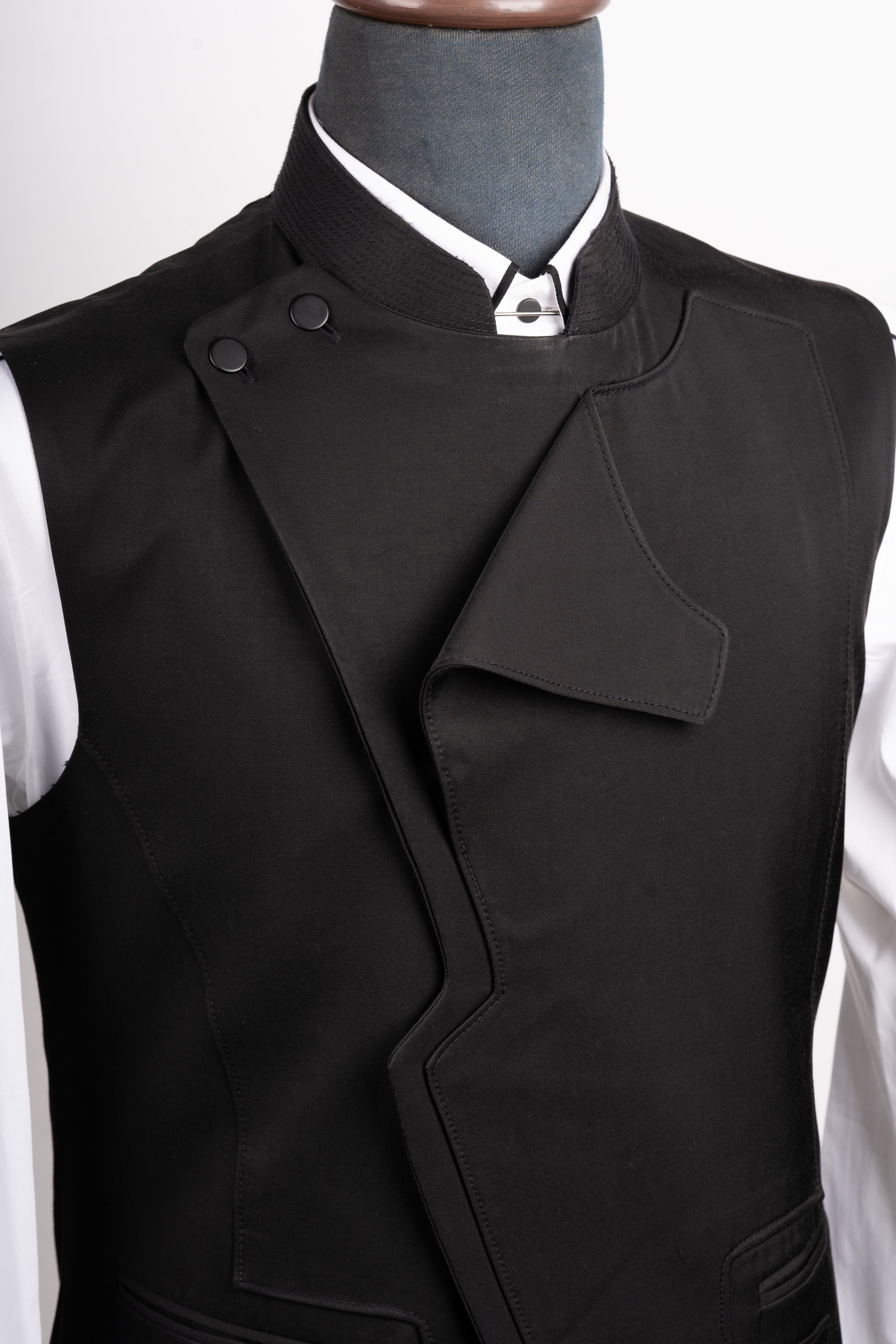 Eye-catching black waistcoat